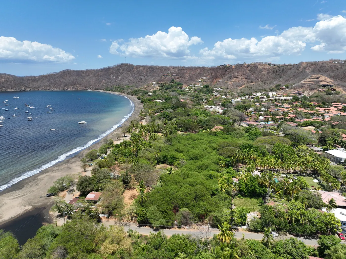 Sheltered bay and town shoreline at Playas del Coco, Guanacaste