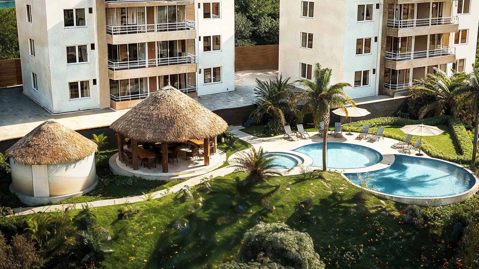 Serena Condos Playas del Coco 3-Story Building Exterior
